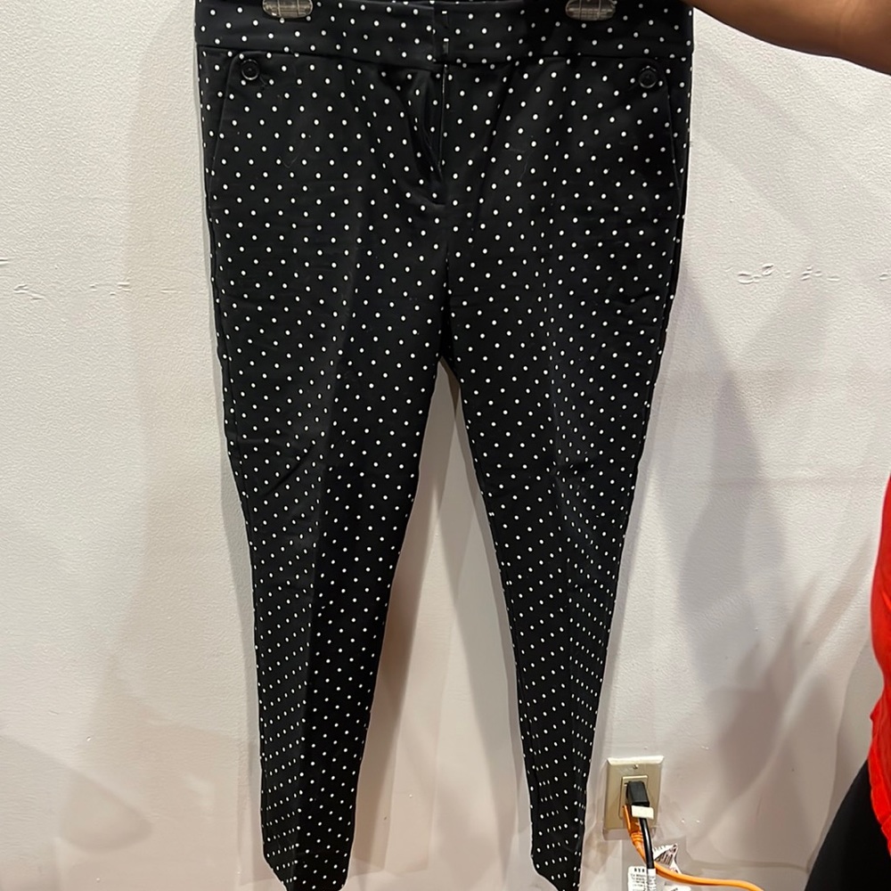 Women’s Black Polka Dot Dress Pants